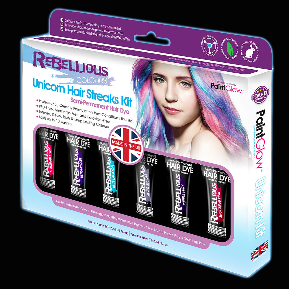 img-Unicorn Semi Permanent Hair Dye Kit-0